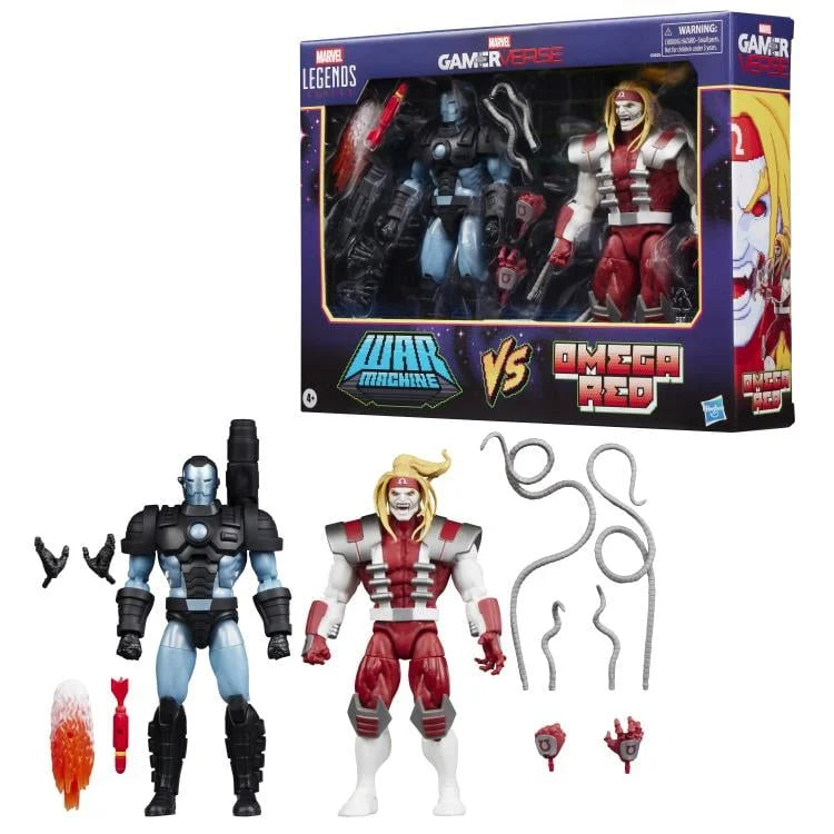 Marvel Legends Series Gamerverse Marvel's War Machine vs Marvel's Omega Red Two-Pack