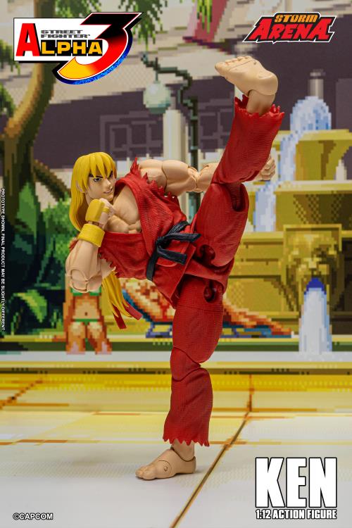 Street Fighter Alpha 3 Storm Arena Ken 1/12 Scale Action Figure