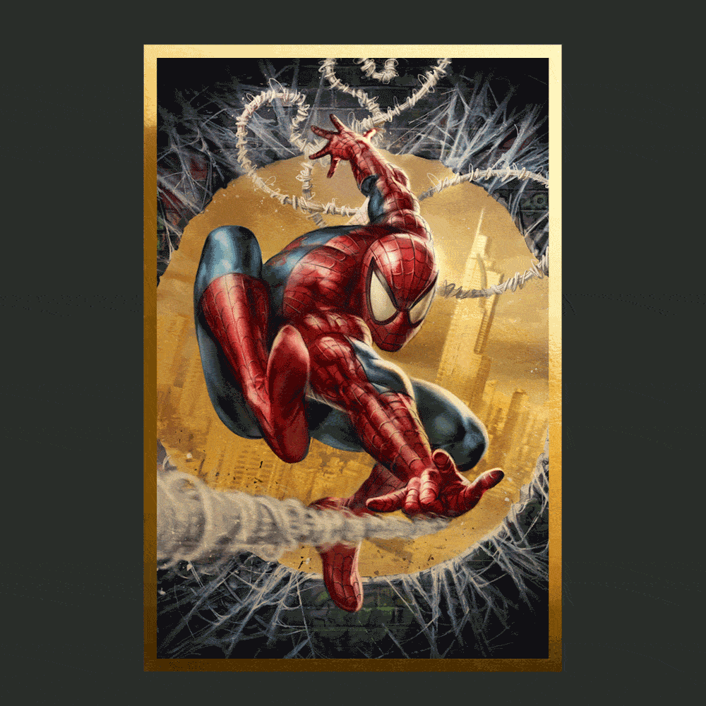 The Amazing Spider-Man #301 Tribute (Gold Foil Variant) Marvel Fine Art Print by Sideshow Collectibles